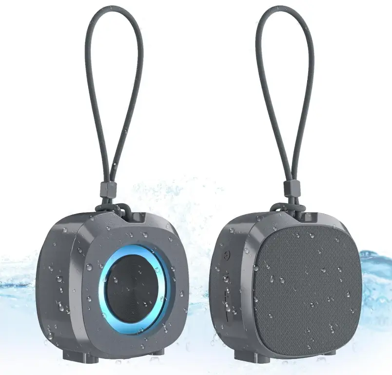 Bluetooth Speaker Portable Media Players Clear Loud Stereo Sound Deep Bass Wireless Speaker With Lights TWS IPX5 Waterproof Small Speakers Long Playtime for Home/Party/Outdoor/Beach Electronic Gadgets
